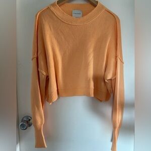 🌻 Pink Rose Apricot Crew Neck Sweater 🌻